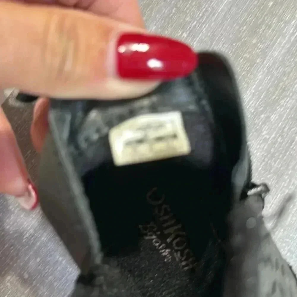 Oshkosh Toddler Girls Estell Zipper Closure Ankle Boots Black size 5